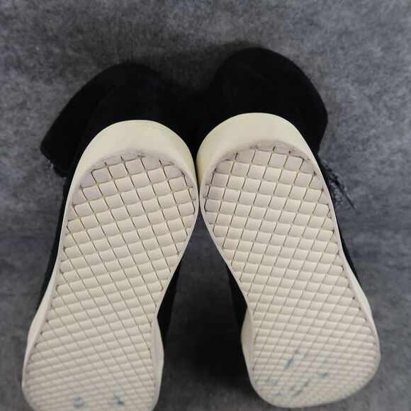 Steve Madden Shoes Womens 10 Sneakers Wedge Fashion Lifestyle Boot Leather Black - Picture 12 of 14